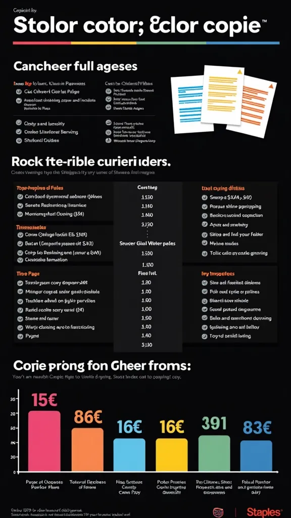 staples color copies cost per page